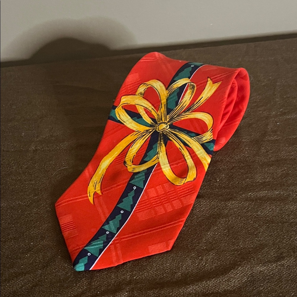 😄Vintage festive holiday tie Christmas